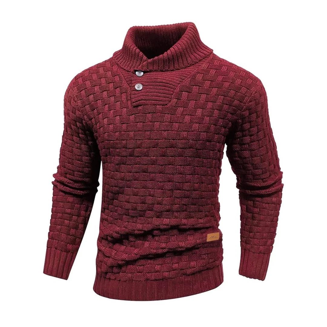 Elevate Your Style with Our Men's Winter Knitted Crew Neck Sweater - Soft, Warm, and Perfect for Every Occasion