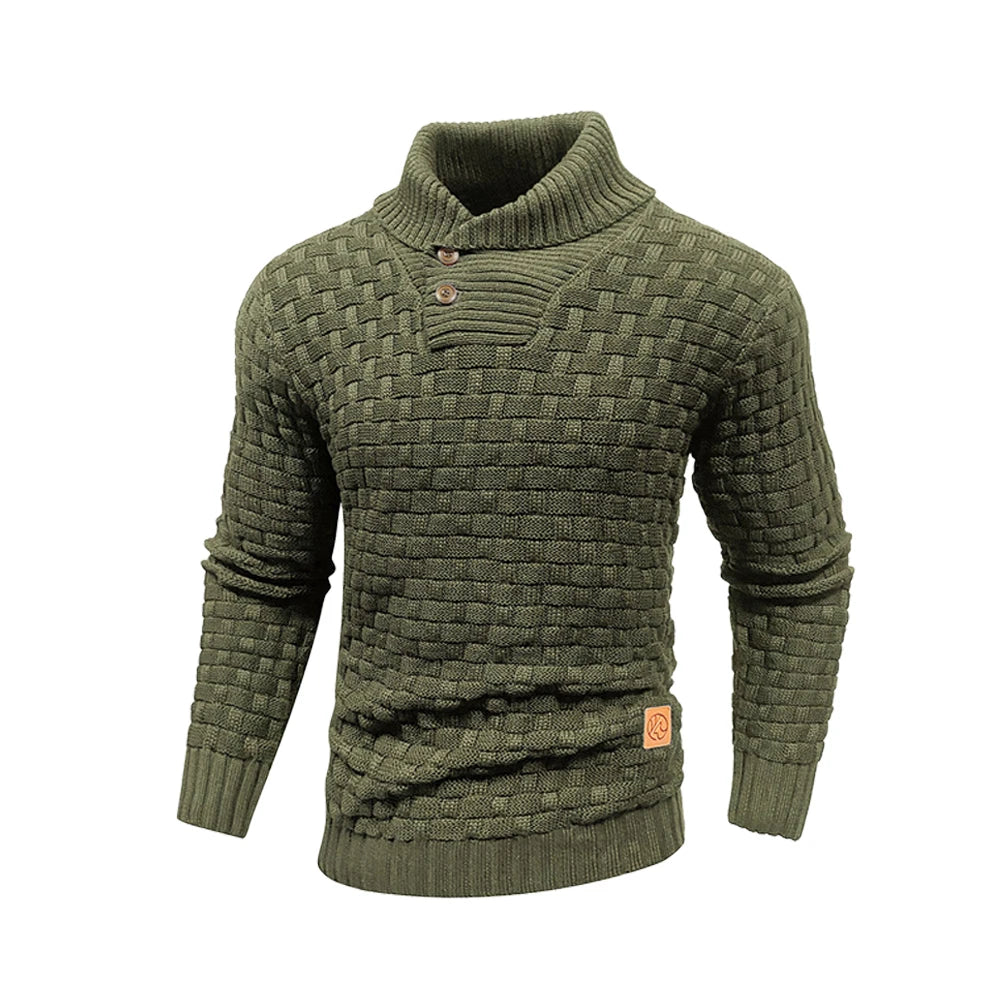 Elevate Your Style with Our Men's Winter Knitted Crew Neck Sweater - Soft, Warm, and Perfect for Every Occasion