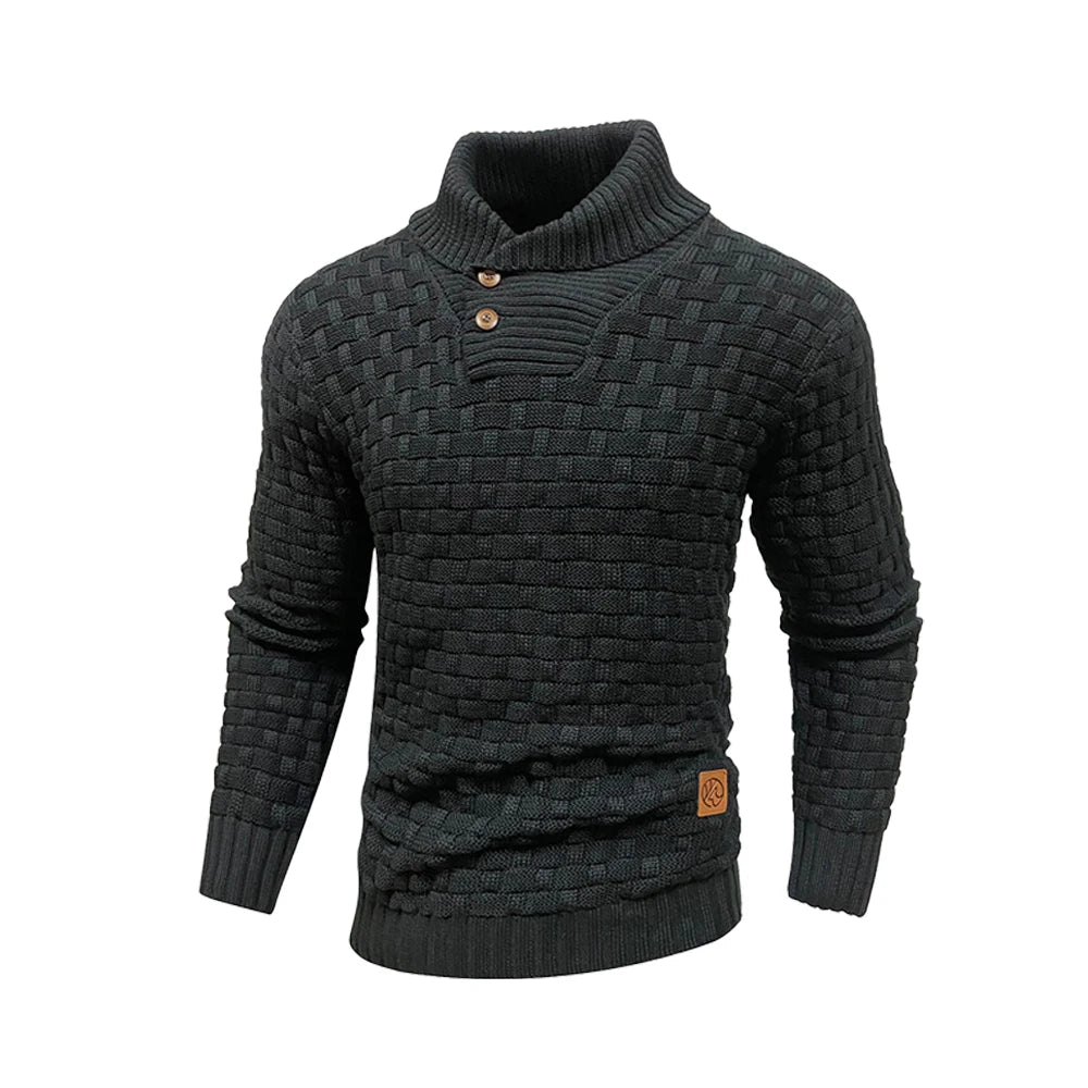 Elevate Your Style with Our Men's Winter Knitted Crew Neck Sweater - Soft, Warm, and Perfect for Every Occasion